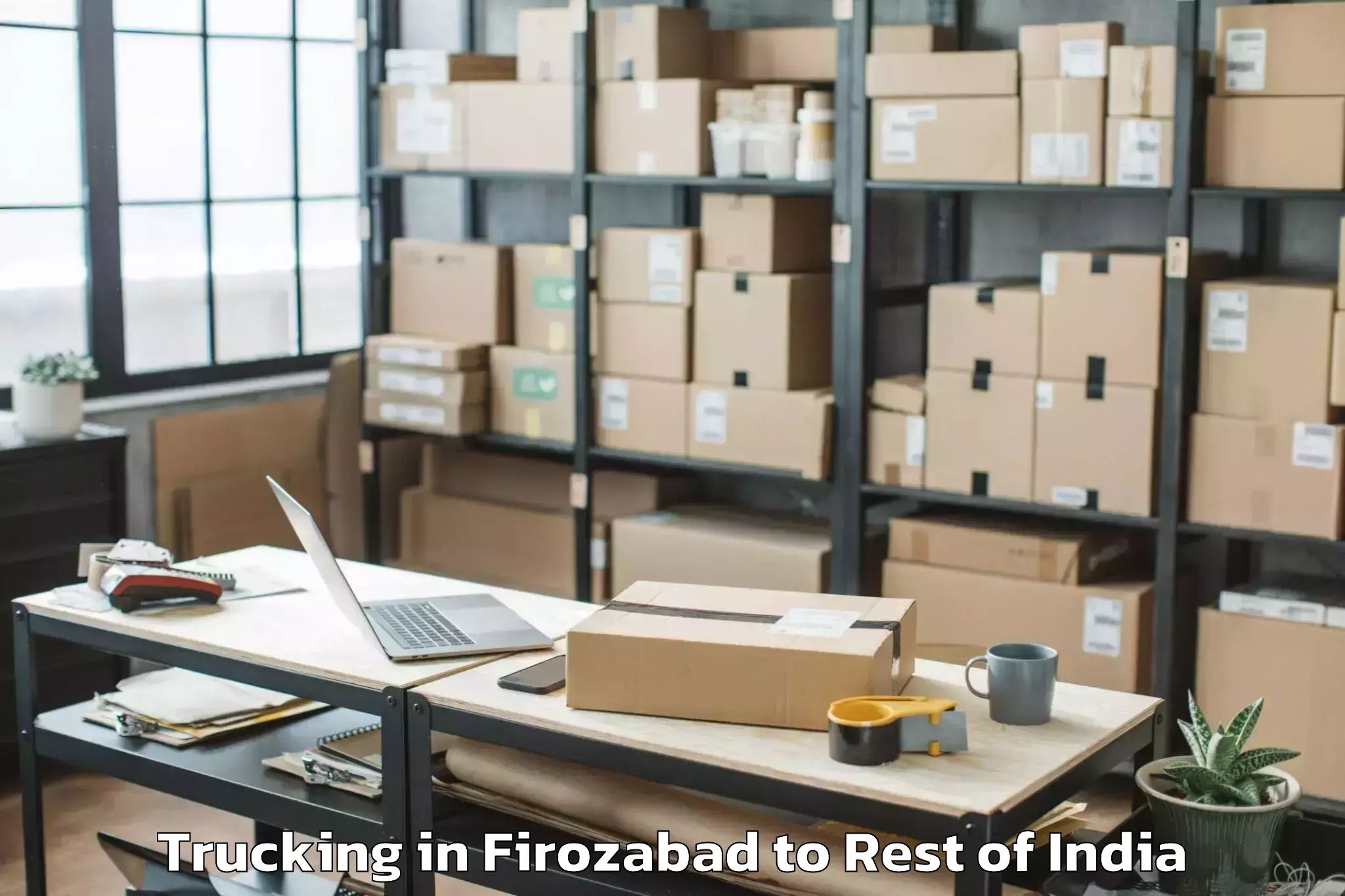 Book Firozabad to Karchana Trucking Online